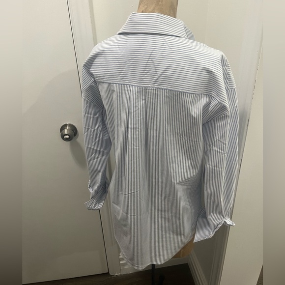 Cupio striped button up blouse cotton blend - Picture 5 of 7